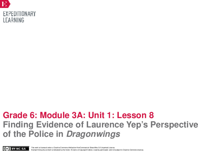 Finding Evidence of Laurence Yep’s Perspective of the Police in Dragonwings Lesson Plan