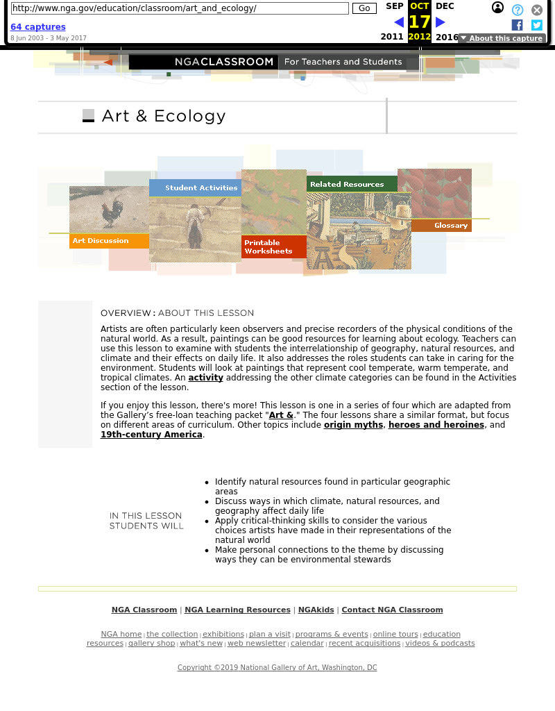 Art & Ecology Lesson Plan