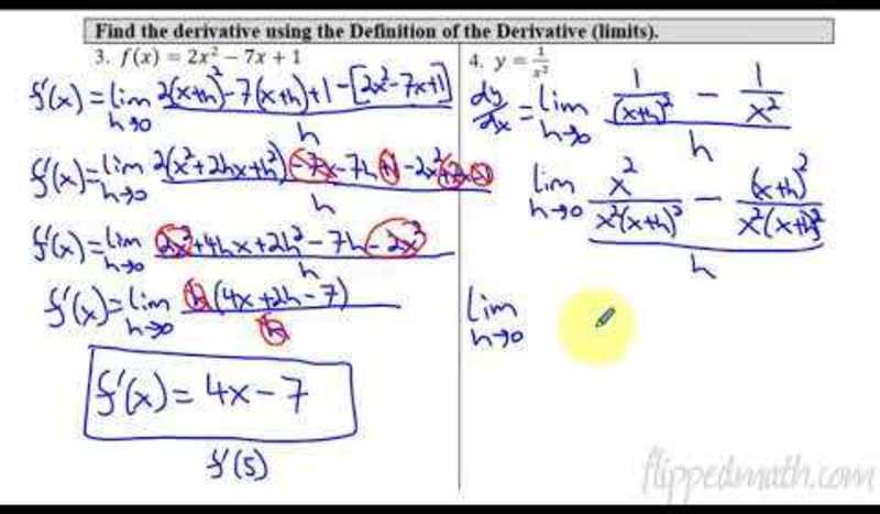 Calculus AB/BC - Defining the Derivative of a Function and Using Derivative Notation AP Test Prep