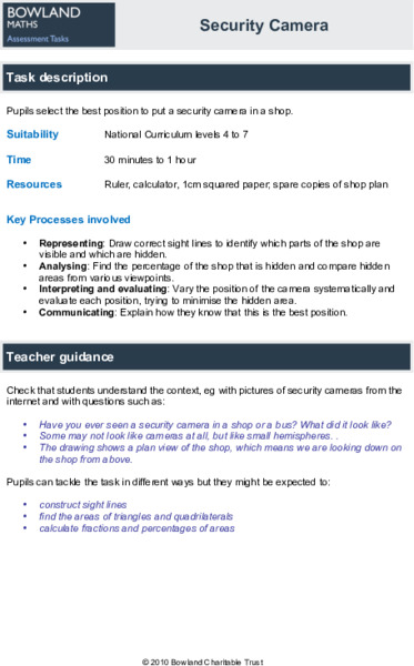 Security Camera Assessment