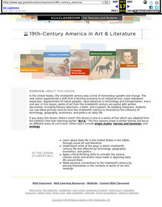 Art & 19th Century America Lesson Plan