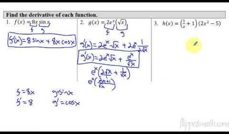 Calculus AB/BC - The Product Rule AP Test Prep