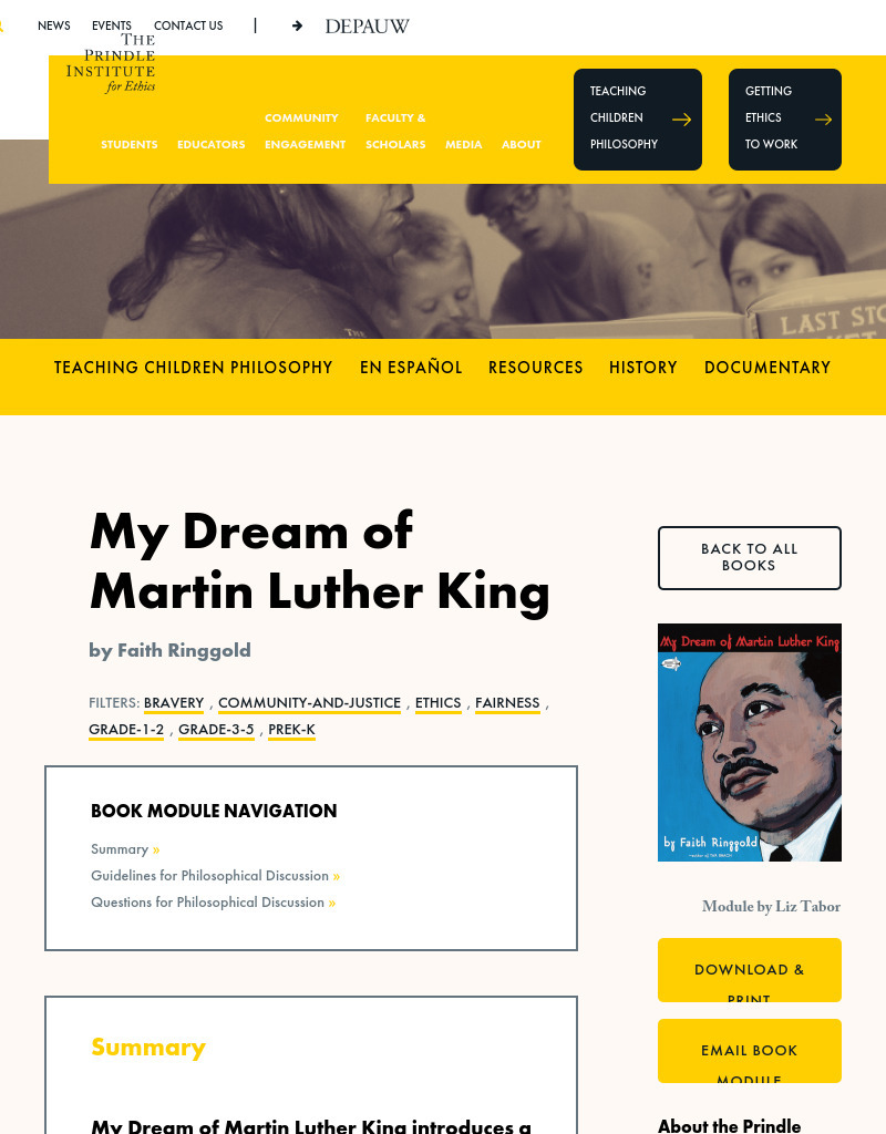 My Dream of Martin Luther King Activity