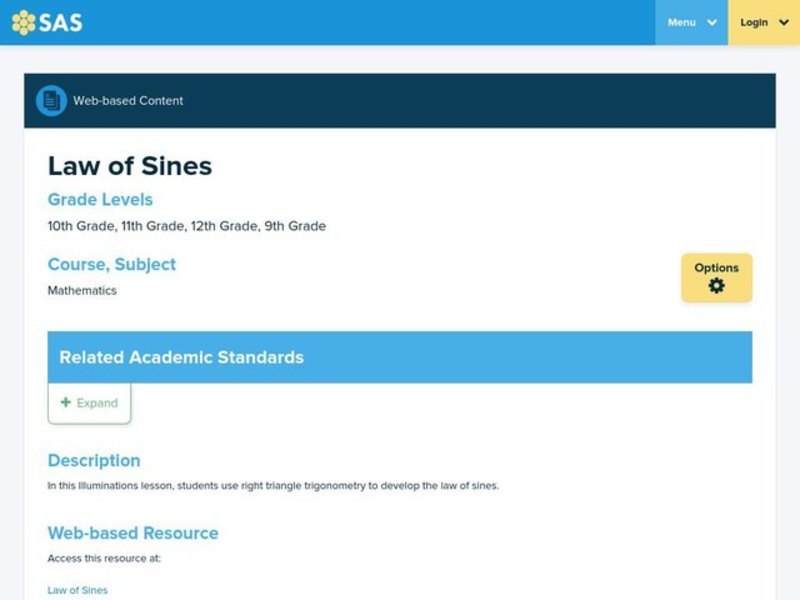 Law of Sines Lesson Plan