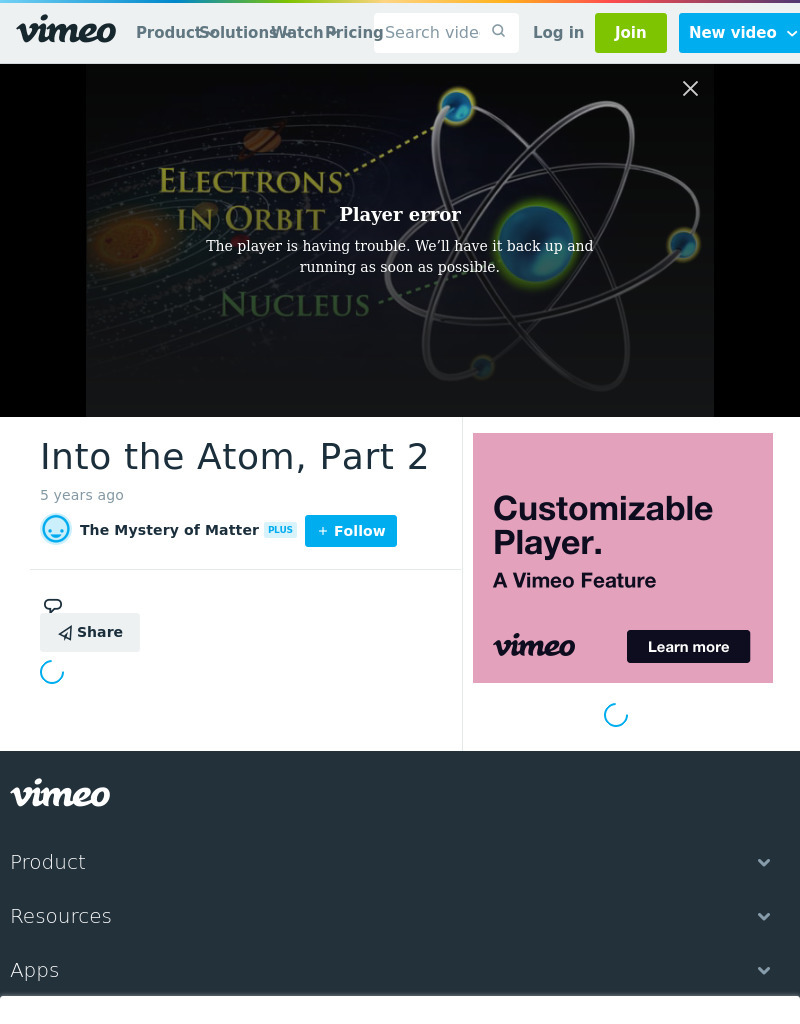 Into the Atom, Part 2: The Atom’s First Pieces Instructional Video
