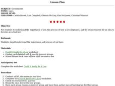 Laws Lesson Plan
