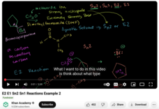 E2 E1 Sn2 Sn1 Reactions Example 2 Instructional Video