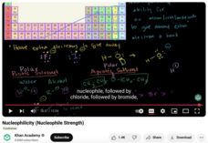Nucleophilicity (Nucleophile Strength) Instructional Video