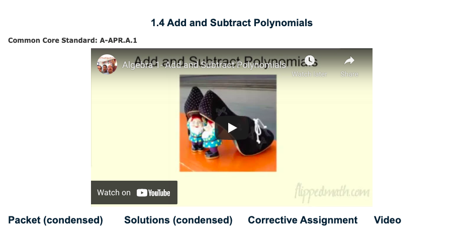 Add and Subtract Polynomials Instructional Video