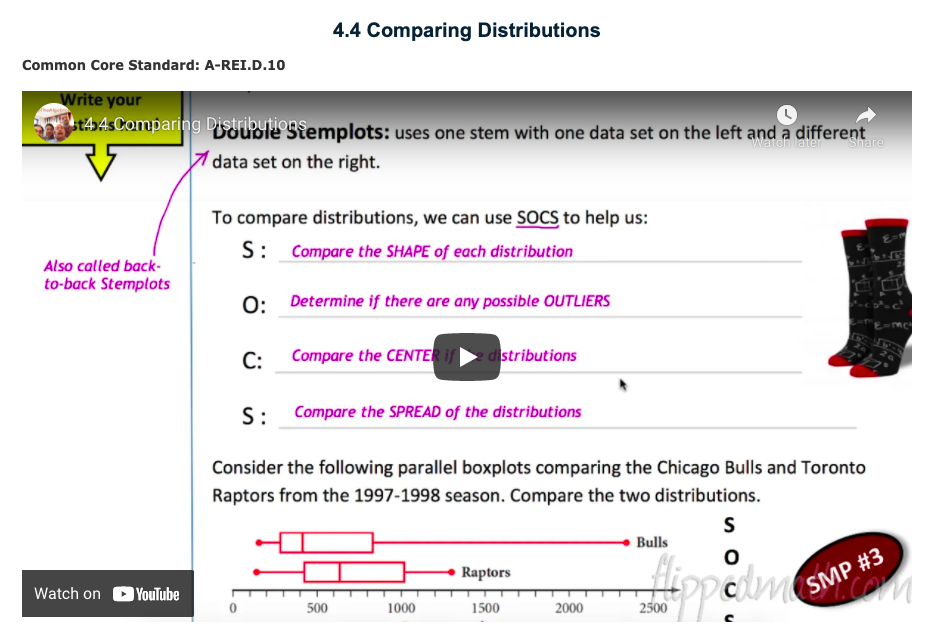 Boxplots and Interquartile Range Instructional Video