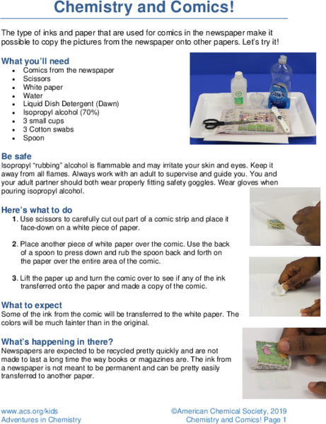Chemistry and Comics Activity