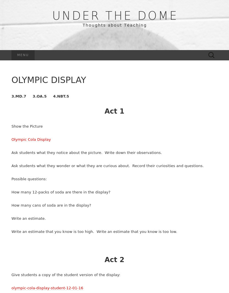 Olympic Display Activity