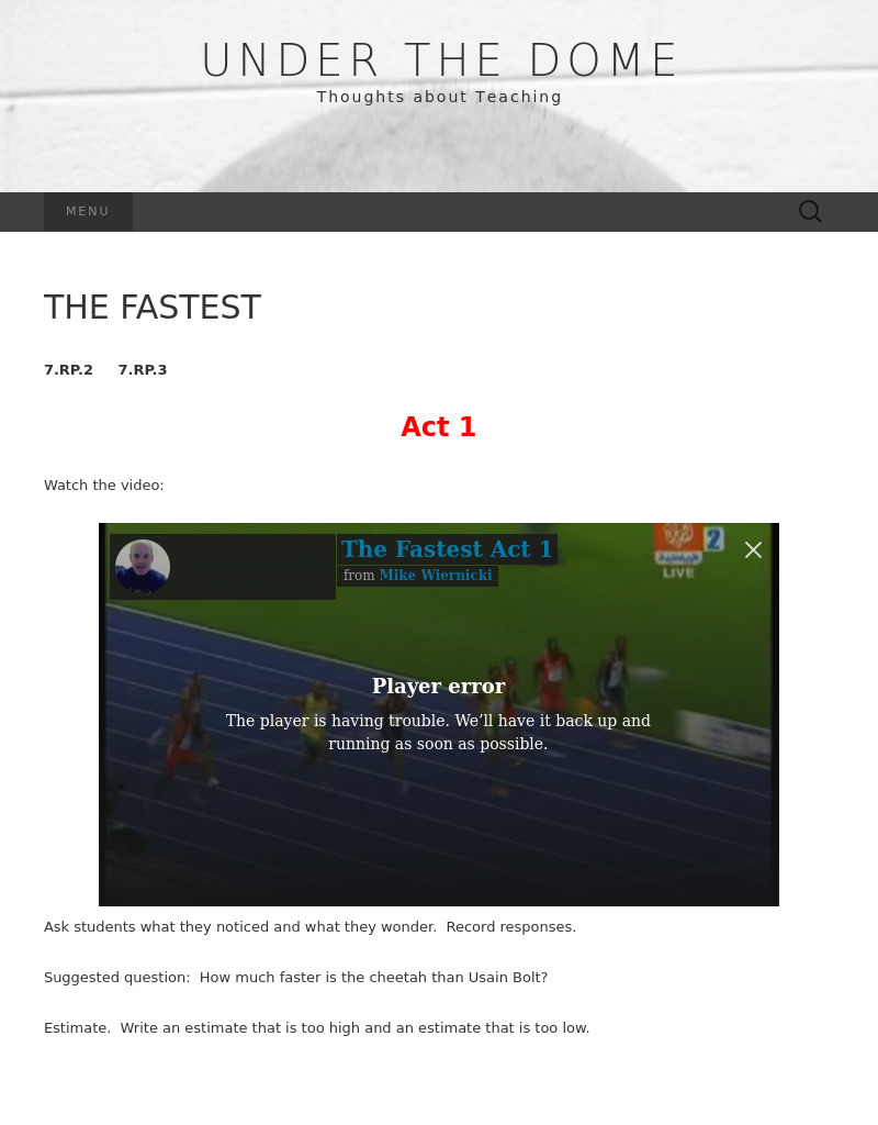 The Fastest Activity