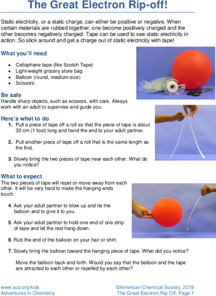 Great Electron Ripoff Activity