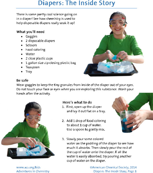 Diapers: The Inside Story Activity