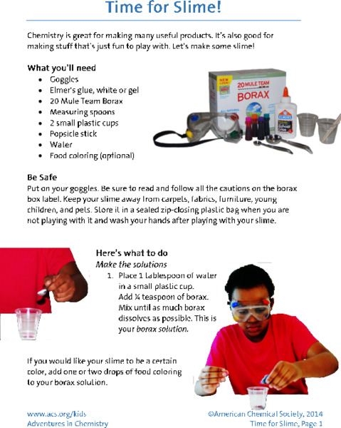 Time for Slime Activity