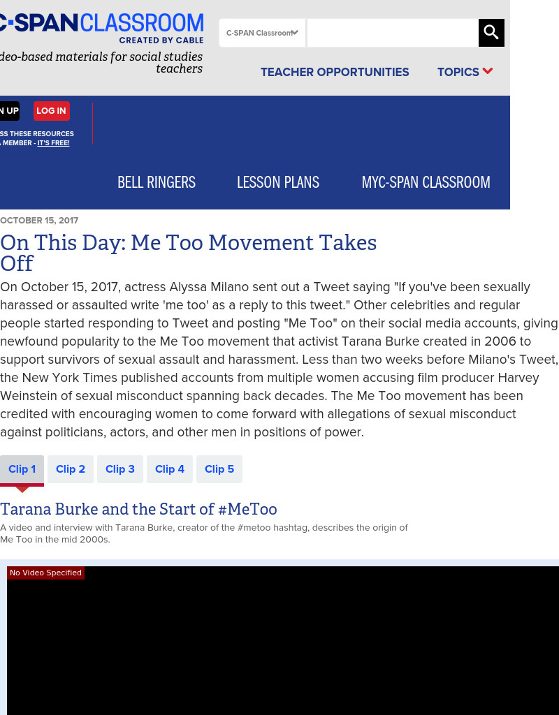On This Day: Me Too Movement Takes Off Instructional Video