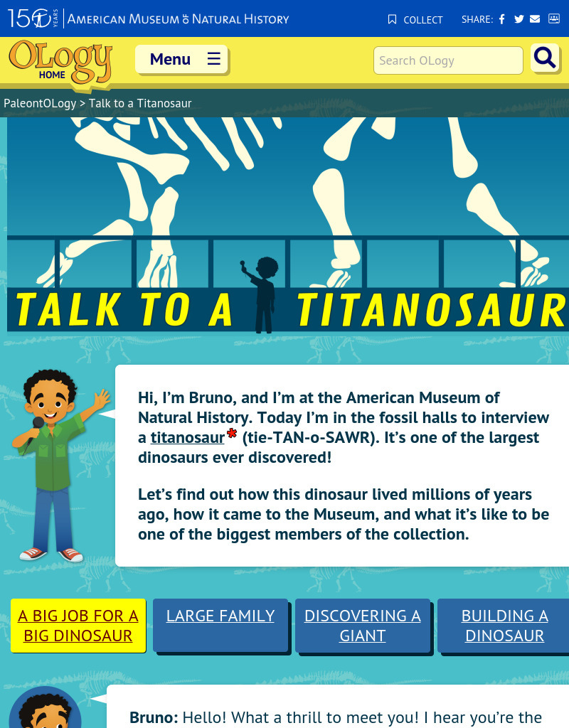 Talk to a Titanosaur Interactive