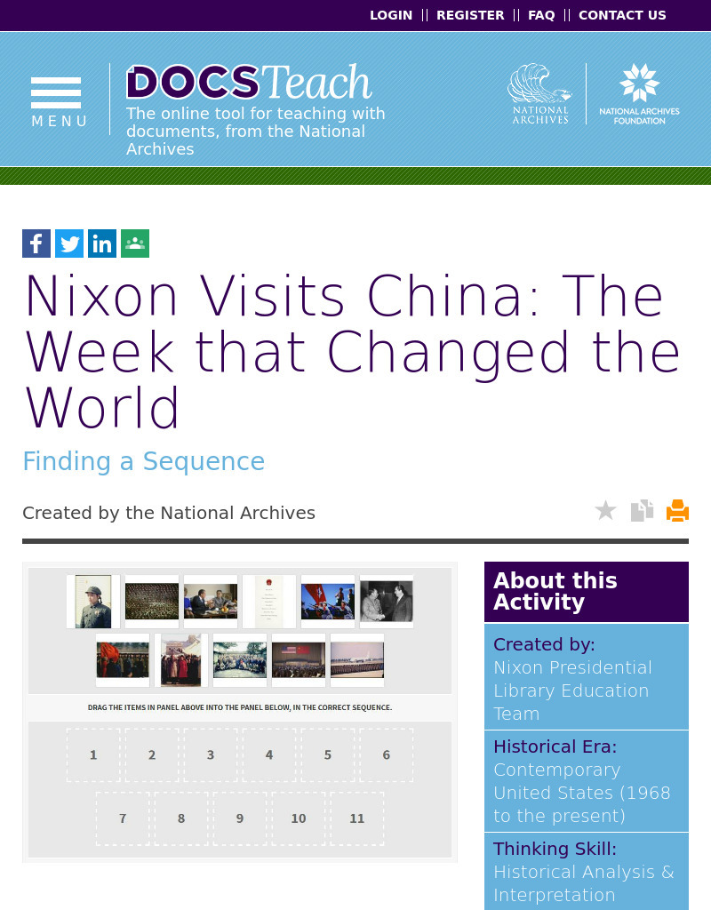 Nixon Visits China: The Week that Changed the World Interactive