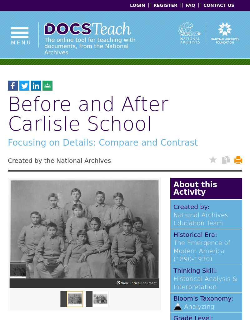 Before and After Carlisle School Interactive