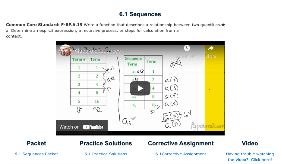 Sequences Instructional Video