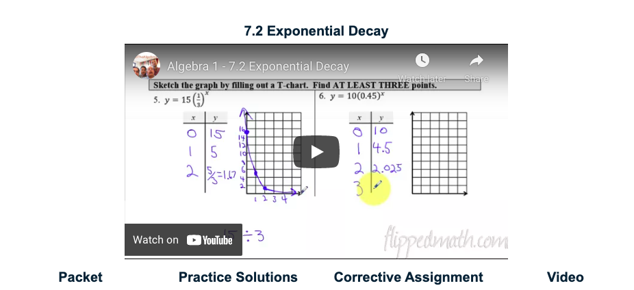 Exponential Decay Instructional Video
