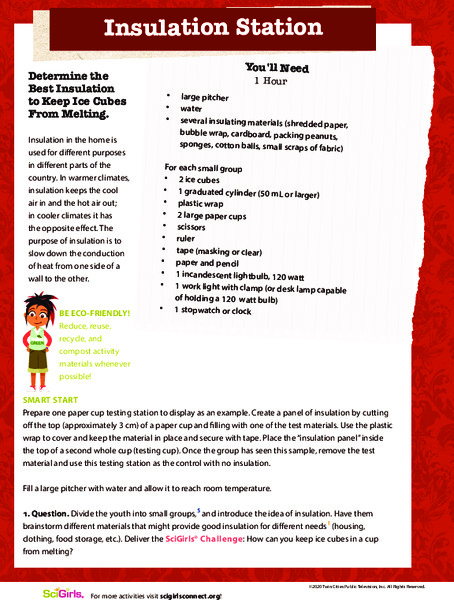 Insulation Station Activity