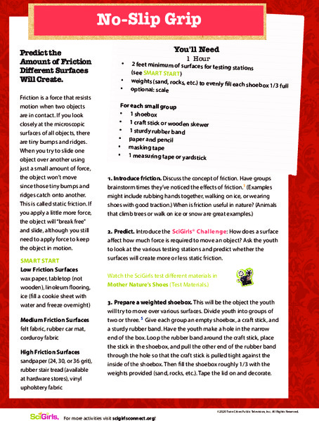 No Slip Grip Activity