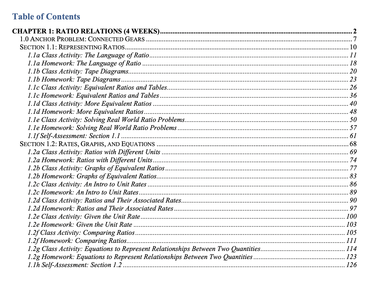 Ratio Relations Workbook