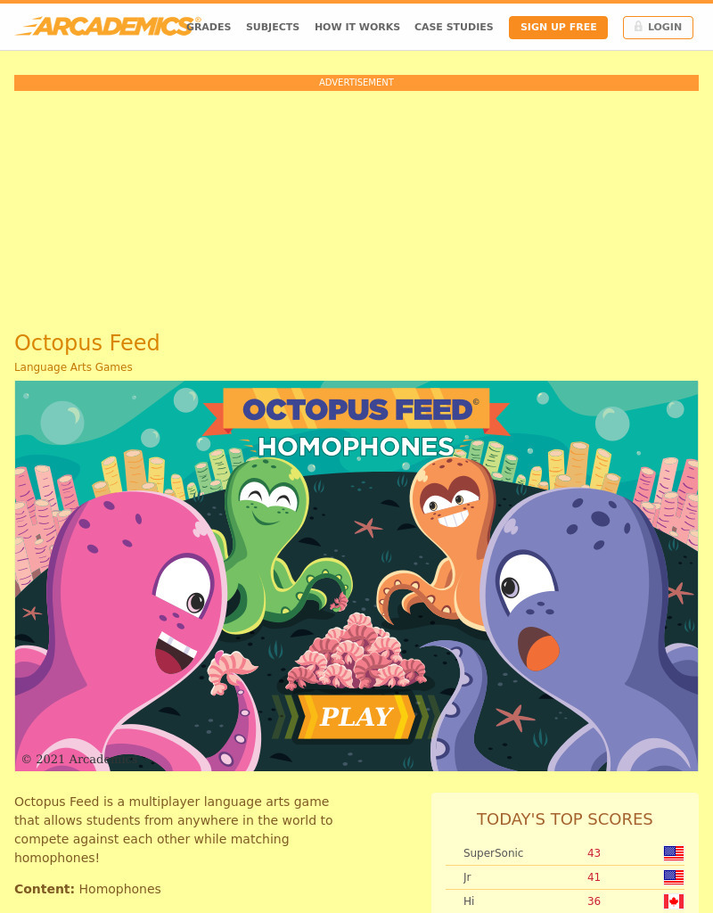 Octopus Feed Interactive