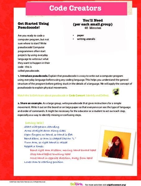 Code Creators Activity