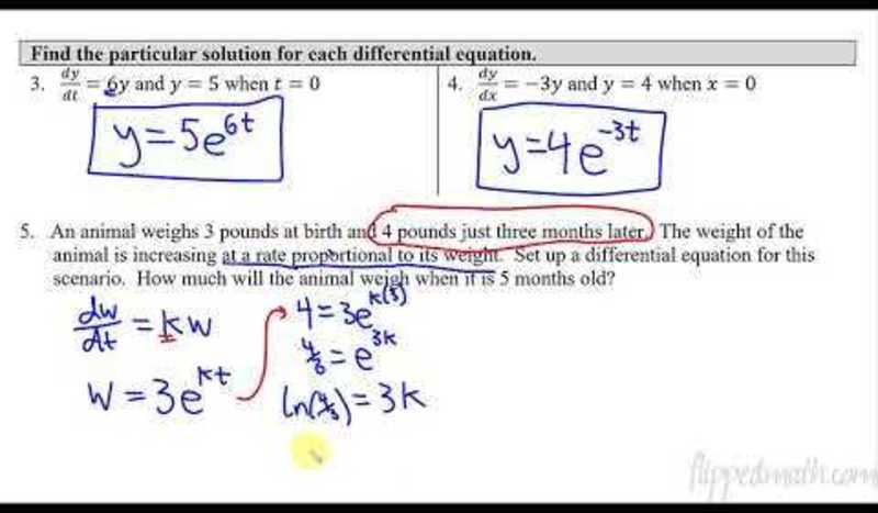 Calculus AB/BC - Exponential Models with Differential Equations AP Test Prep