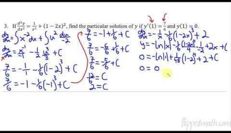 Calculus AB/BC - Verifying Solutions for Differential Equations AP Test Prep