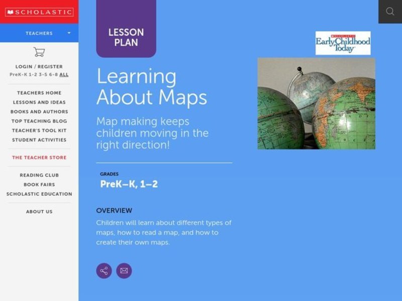 Learning About Maps Lesson Plan