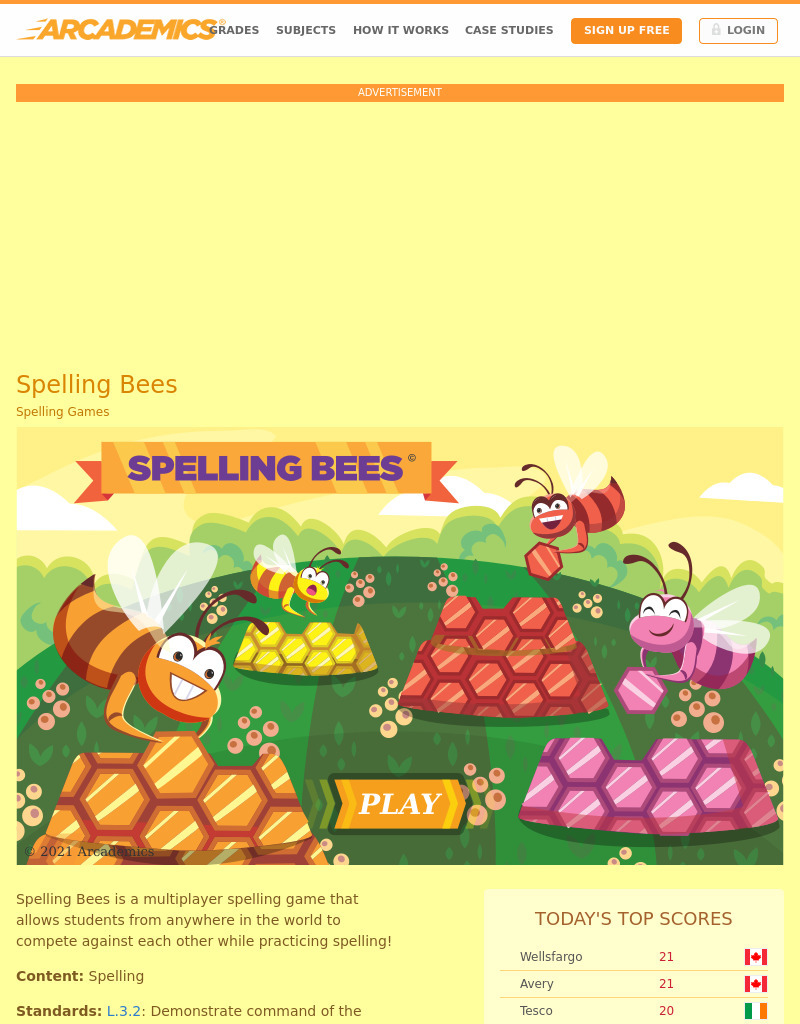 Spelling Bees Interactive