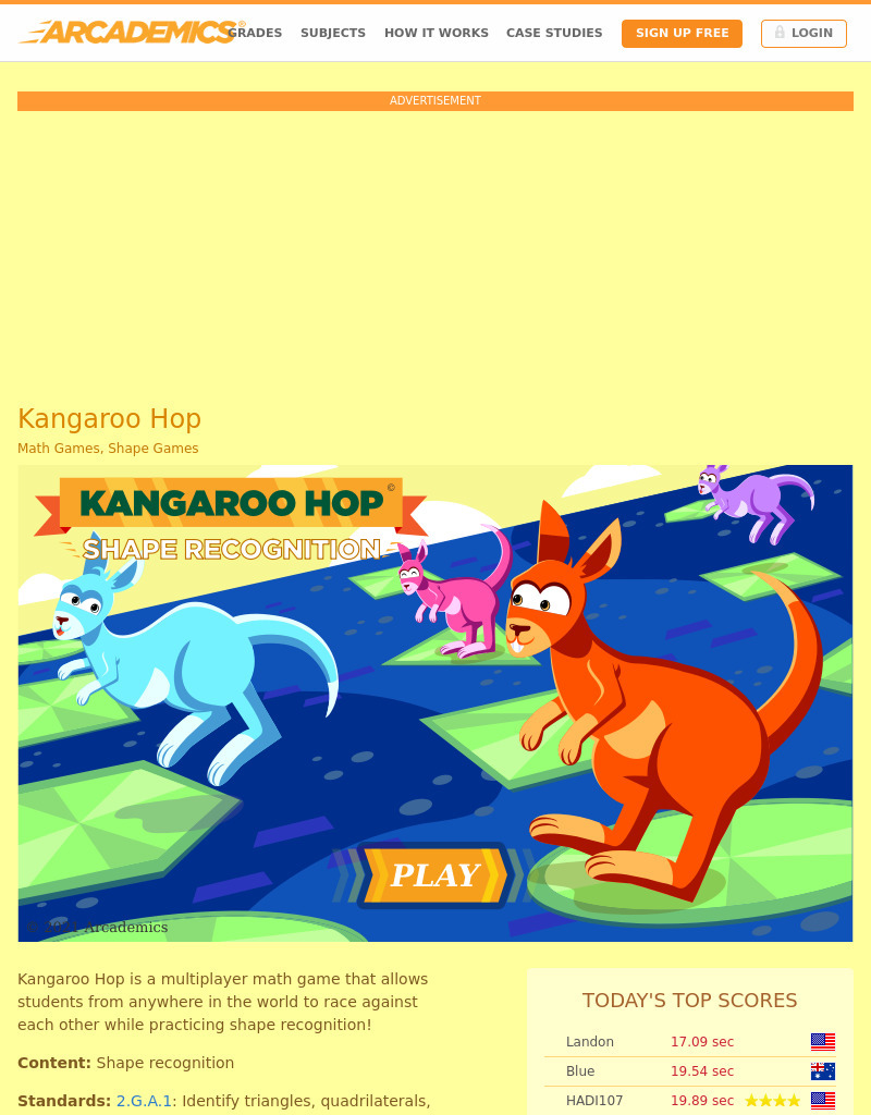 Kangaroo Hop Interactive