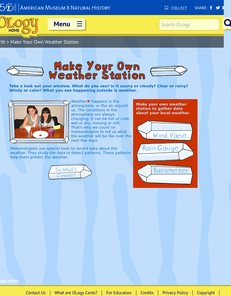 Make Your Own Weather Station Activity