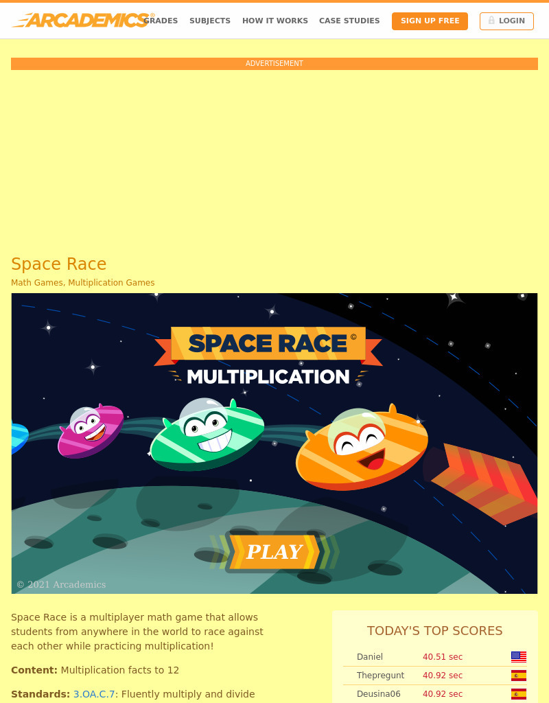 Space Race Interactive