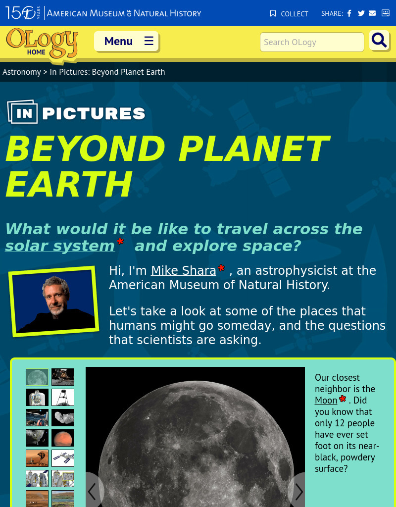 Beyond Planet Earth Website