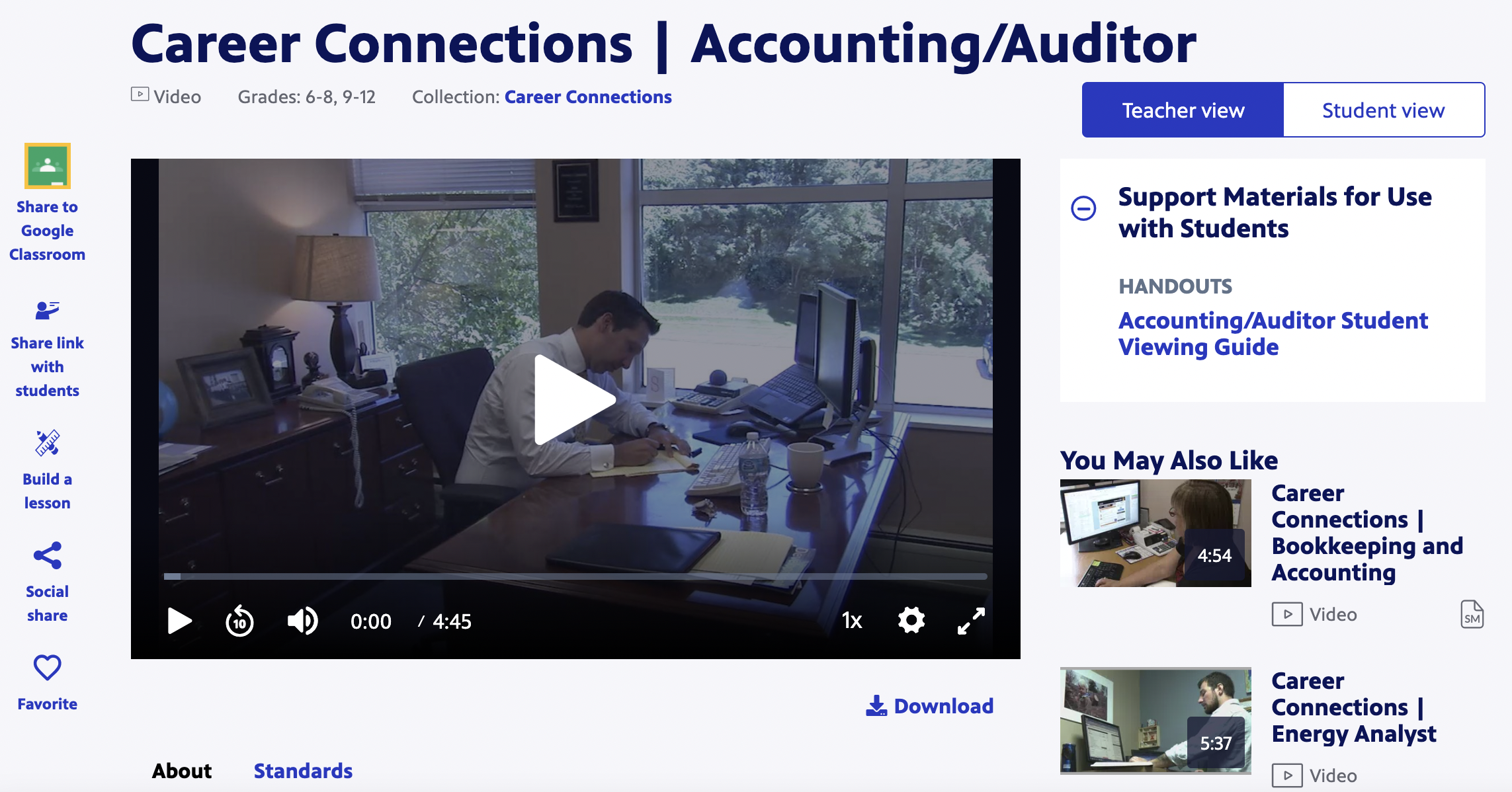 Career Connections | Accounting/Auditor Instructional Video