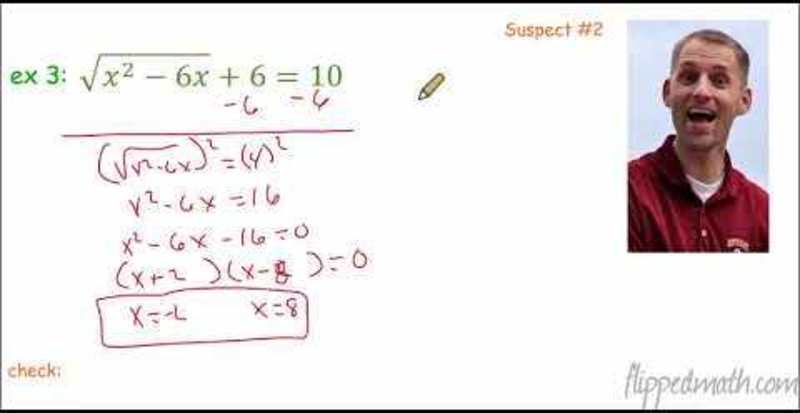 Radical Equations Instructional Video