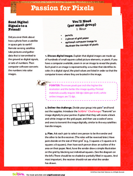 Passion for Pixels Activity