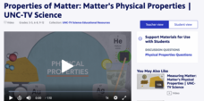 Properties of Matter: Matter's Physical Properties | UNC-TV Science Instructional Video
