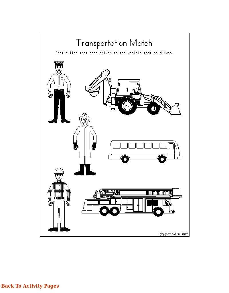 Transportation Worksheet