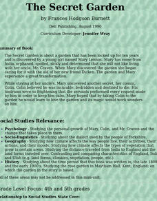The Secret Garden Lesson Plan