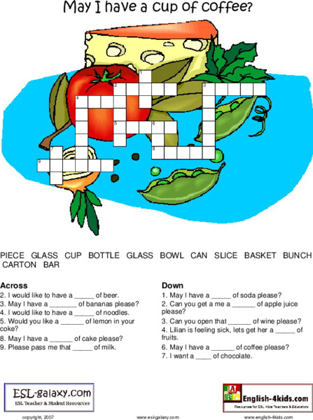 May I Have a Cup of Coffee? Lesson Plan