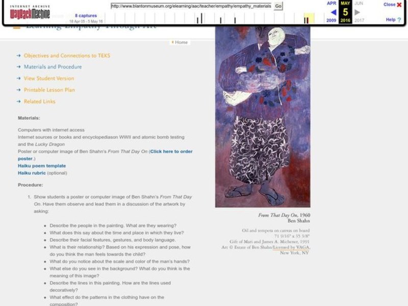 Learning Empathy Through Art Lesson Plan