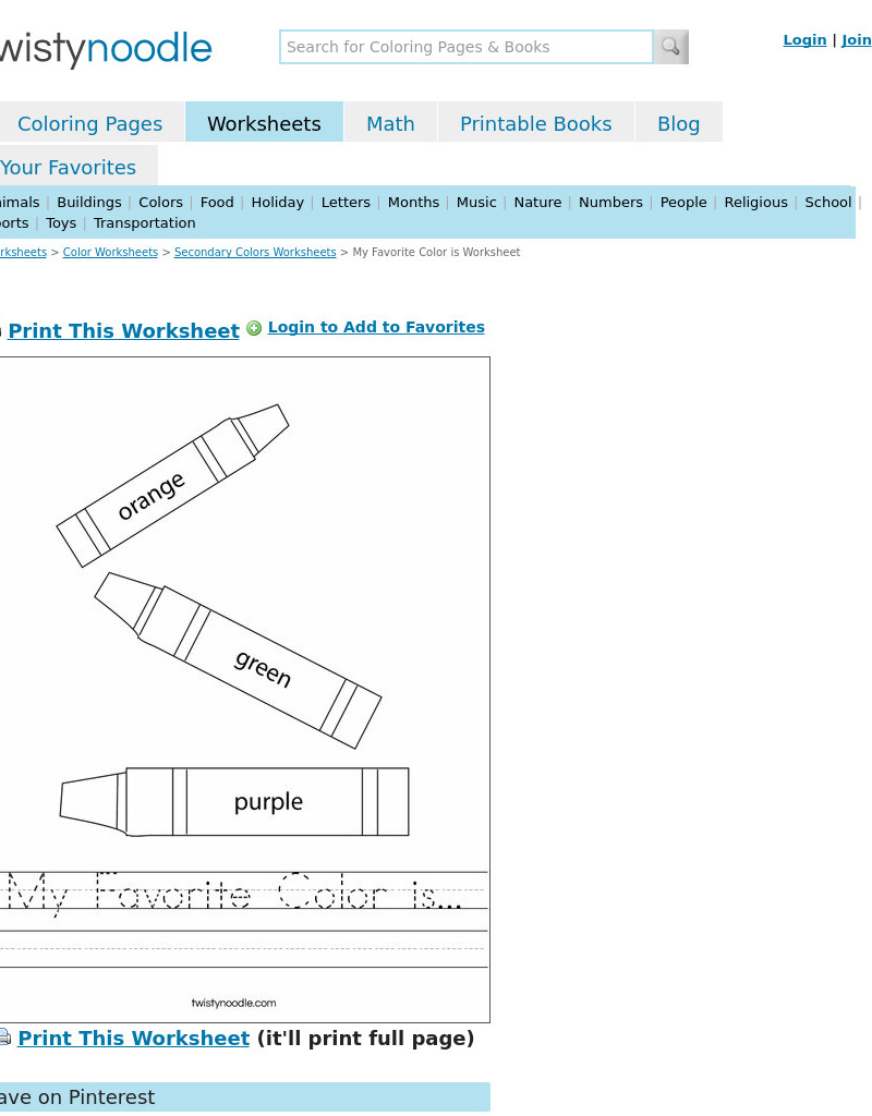 Customized Handwriting:  My Favorite Color Interactive