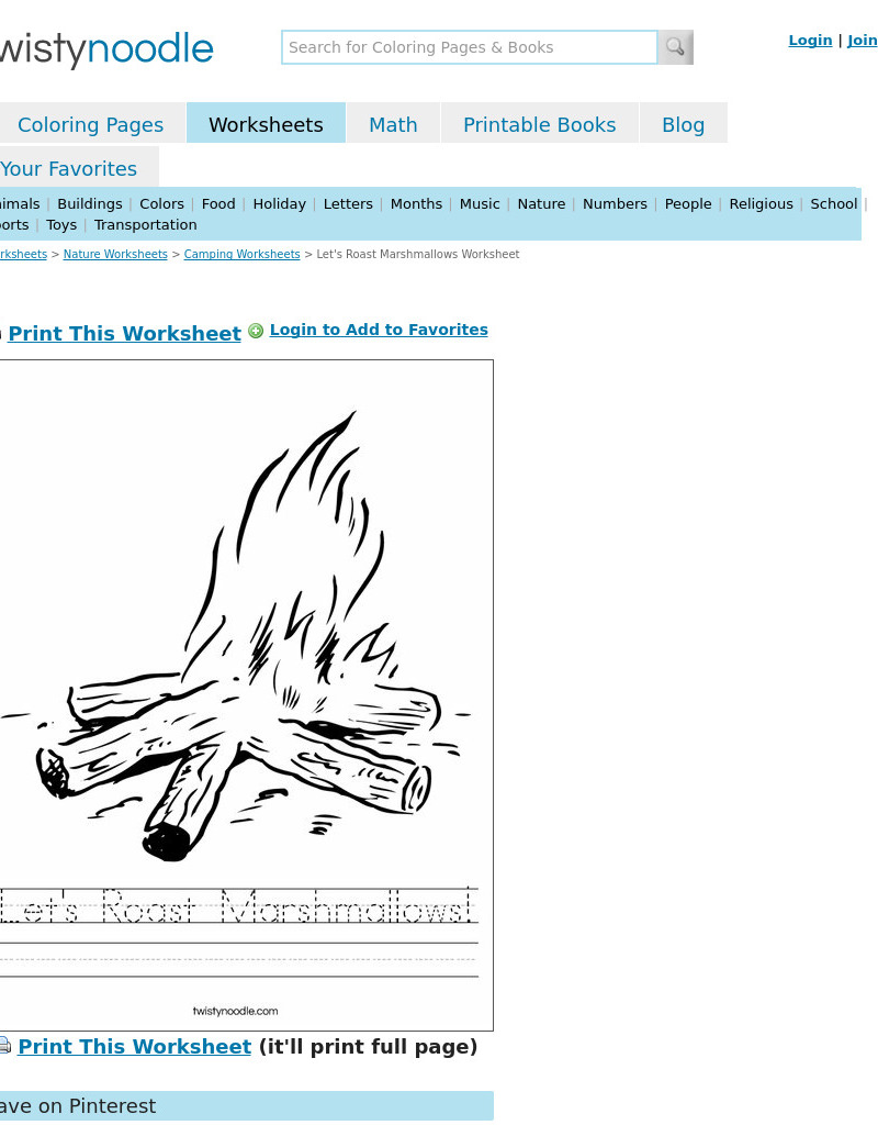 Customized Handwriting:  Let's Roast Marshmallows Interactive