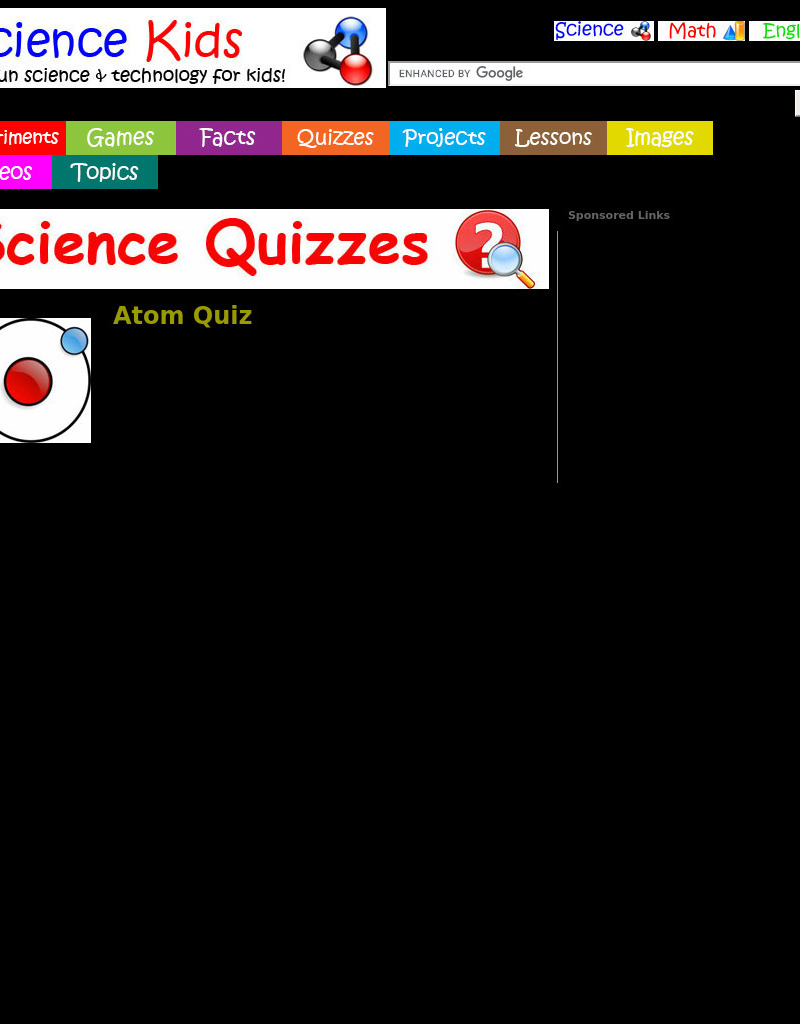 Science:  Atom Quiz Interactive